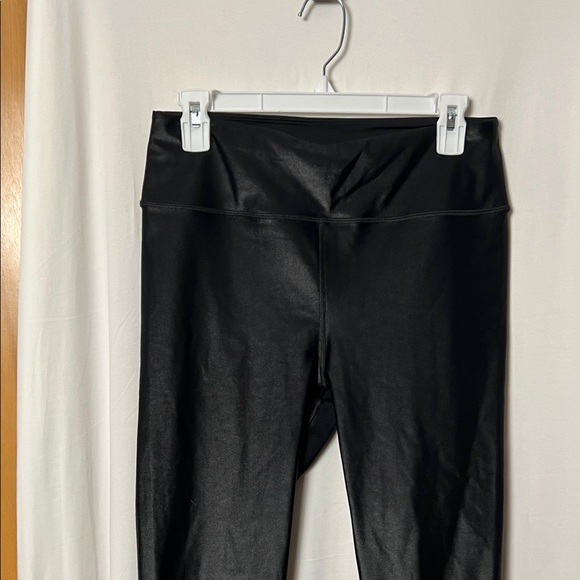 Noli Black Gloss High-Waisted Liquid Legging Size Large - Picture 3 of 8